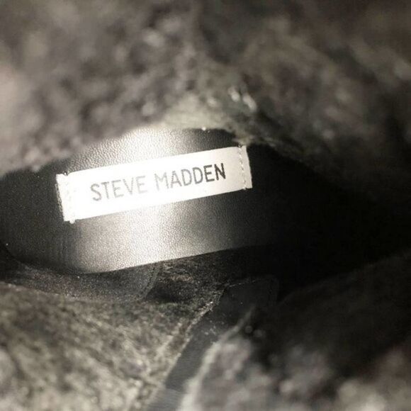 STEVE MADDEN Keystone Faux Fur Trim Lace-Up Boot - Picture 8 of 8